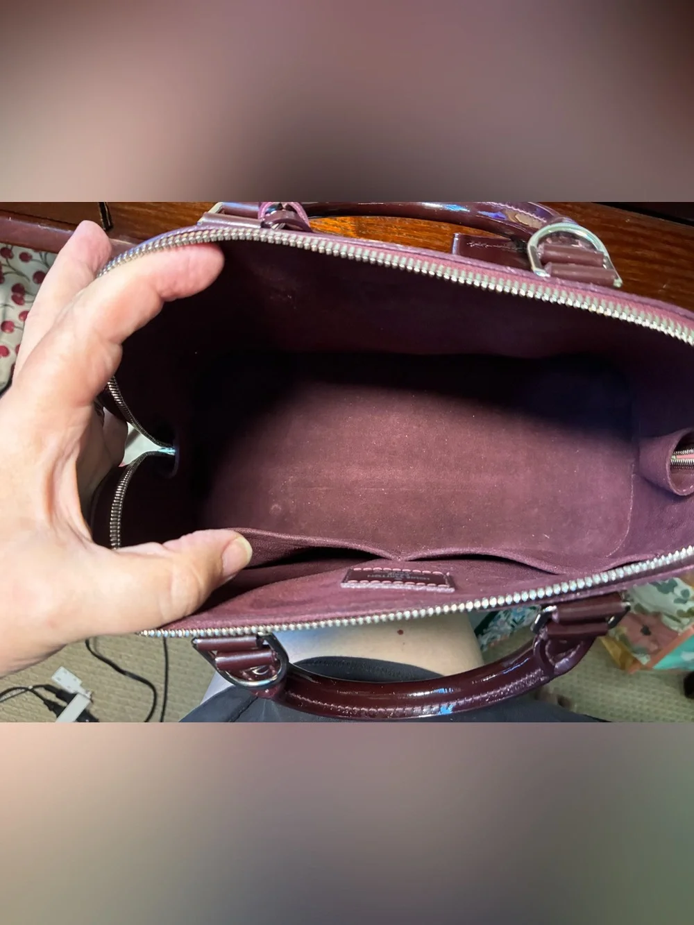 Louis Vuitton polished patent